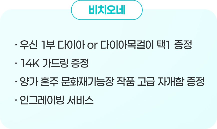 비치오네 계약 혜택